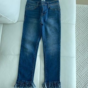 NWOT Bebe Girls Frayed Jeans